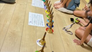 演奏だけじゃない！ハンドベルアンサンブルチームのもう一つの特訓