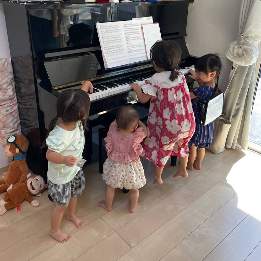 ピアノグループレッスンの様子